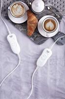 Adler AD 7426 elektrische deken/kussen Elektrische beddenpan 60 W Grijs Fleece,Polyester