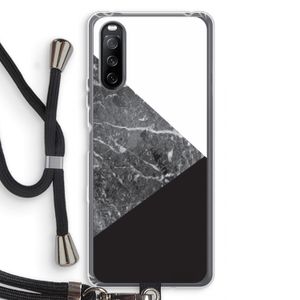 Combinatie marmer: Sony Sony Xperia 10 III Transparant Hoesje met koord