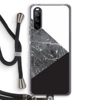 Combinatie marmer: Sony Sony Xperia 10 III Transparant Hoesje met koord