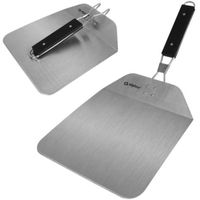 Grote BBQ pizzaschep inklapbaar 25 x 24 cm   - - thumbnail