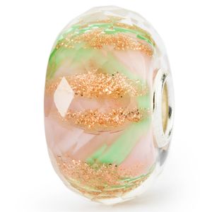 Trollbeads TGLBE-30082 Kraal Bloembed zilver-glas