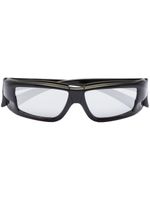 Rick Owens lunettes de soleil à monture rectangulaire - Noir