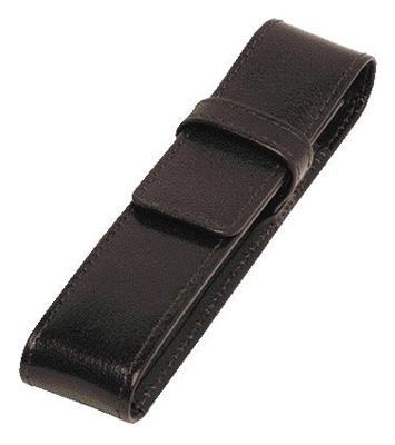 Pennenetui 321 buffelleer 1dlg zwart