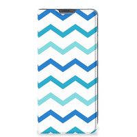 Poco X4 Pro 5G Hoesje met Magneet Zigzag Blauw