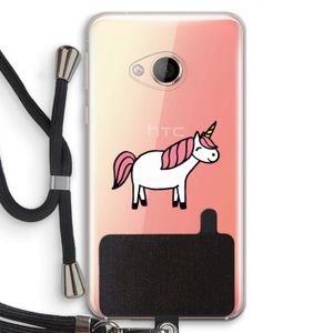 Eenhoorn: HTC U Play Transparant Hoesje met koord
