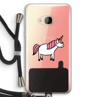 Eenhoorn: HTC U Play Transparant Hoesje met koord