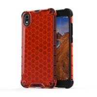 Voor Xiaomi Redmi 7A honingraat schokbestendig PC + TPU beschermhoes (rood)