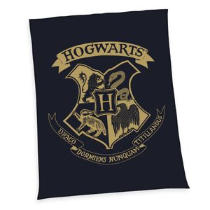 HERDING Harry Potter plaid 150 x 200 cm Polyester Zwart, Goud