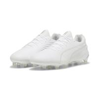 PUMA King Ultimate Gras / Kunstgras Voetbalschoenen (MG) Wit Zilver