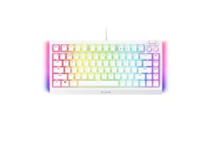 Razer BlackWidow V4 75% toetsenbord Gamen USB QWERTY Amerikaans Engels Wit