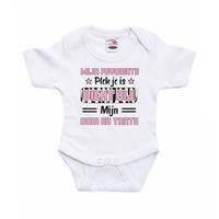 Baby rompertje - roze - favoriete plekje - oom en tante - cadeau romper