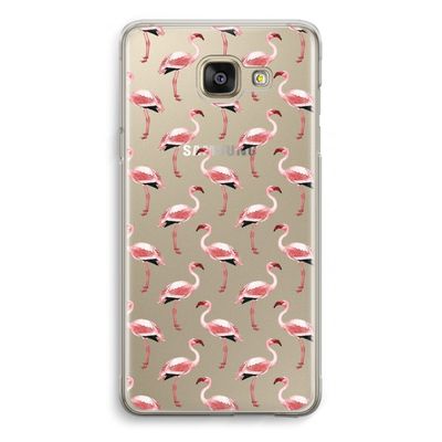 Flamingoprint groen: Samsung Galaxy A5 (2016) Transparant Hoesje