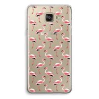 Flamingoprint groen: Samsung Galaxy A5 (2016) Transparant Hoesje