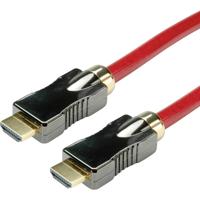 ROLINE HDMI 8K (7680 x 4320) Ultra HD Cable met Ethernet, M/M, rood, 1 m ROLINE HDMI 8K (7680 x 4320) Ultra HD Cable met Ethernet, M/M, rood, 1 m