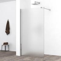 Wiesbaden Comfort Inloopdouche 120x200 cm - Nano Melkglas & Chroom