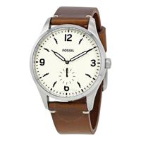 Horlogeband Fossil FS5257 Leder Bruin 24mm