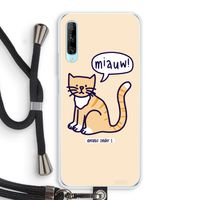 Miauw: Huawei P Smart Pro Transparant Hoesje met koord