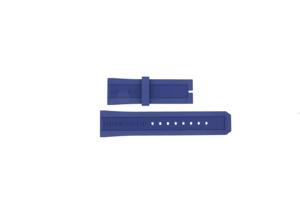 Horlogeband Burberry BU7711 / BU7714 Rubber Blauw 24mm