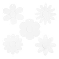 Creativ Company Bloemen wit, 5x 3st.