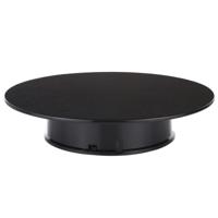 25cm 360 graden elektrisch roterende draaitafel display stand video schieten Props draaitafel voor fotografie Max belasting 3kg aangedreven door bat