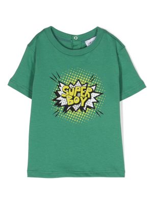 Emporio Armani Kids t-shirt en coton à manches courtes - Vert