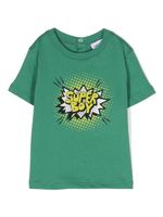 Emporio Armani Kids short-sleeve cotton T-shirt - Vert - thumbnail