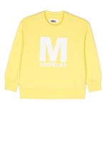 MM6 Maison Margiela Kids sweat en coton à imprimé graphique - Jaune