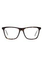 Zegna tortoiseshell-effect square-frame glasses - Marron