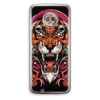 Tiger and Rattlesnakes: Motorola Moto G6 Transparant Hoesje - thumbnail