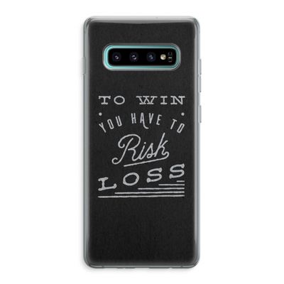 Risk loss: Samsung Galaxy S10 Plus Transparant Hoesje