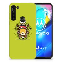 Motorola Moto G8 Power Telefoonhoesje met Naam Doggy Biscuit - thumbnail