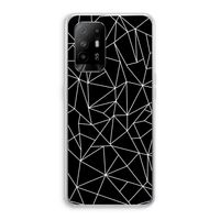 Geometrische lijnen wit: Oppo A95 5G Transparant Hoesje