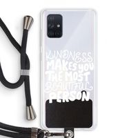 The prettiest: Samsung Galaxy A71 Transparant Hoesje met koord