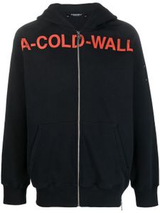 A-COLD-WALL* hoodie à logo Sphere imprimé - Noir