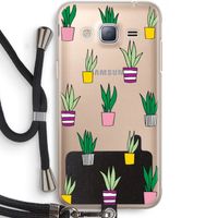 Sanseveria: Samsung Galaxy J3 (2016) Transparant Hoesje met koord