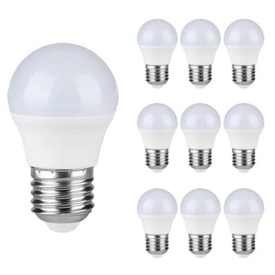 10x E27 LED Lamp - 4.5 Watt 470 lumen - 6500K daglicht wit - Vervangt 40 Watt - E27 fitting - G45 kogellamp - Grote fitting