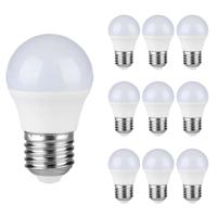10x E27 LED Lamp - 4.5 Watt 470 lumen - 6500K daglicht wit - Vervangt 40 Watt - E27 fitting - G45 kogellamp - Grote fitting