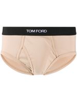 TOM FORD slip à bande logo - Tons neutres