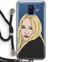 Mary Kate: Samsung Galaxy A6 (2018) Transparant Hoesje met koord
