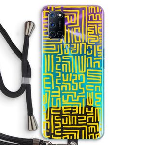 Majorelle Blue Print: Oppo A72 Transparant Hoesje met koord
