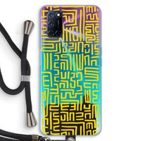 Majorelle Blue Print: Oppo A72 Transparant Hoesje met koord
