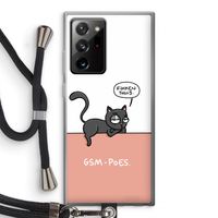 GSM poes: Samsung Galaxy Note 20 Ultra / Note 20 Ultra 5G Transparant Hoesje met koord