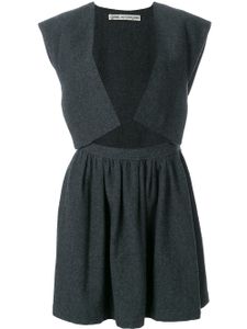 Comme Des Garçons Pre-Owned open front dress - Gris