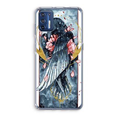 Golden Raven: Motorola Moto G9 Plus Transparant Hoesje