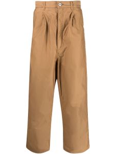 Comme des Garçons Homme pantalon court à taille haute - Marron