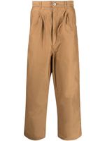 Comme des Garçons Homme pantalon court à taille haute - Marron