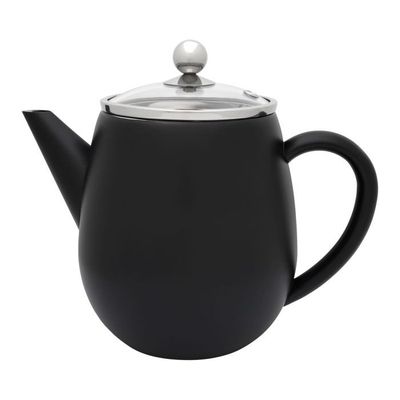 Bredemeijer Theepot 1,1L Duet Eva Mat Zwart