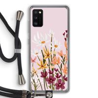 Painted wildflowers: Samsung Galaxy A41 Transparant Hoesje met koord