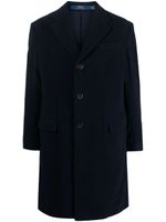 Polo Ralph Lauren mid-length single-breasted coat - Bleu - thumbnail