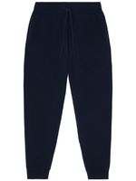 Burberry pantalon de jogging à logo brodé - Bleu - thumbnail